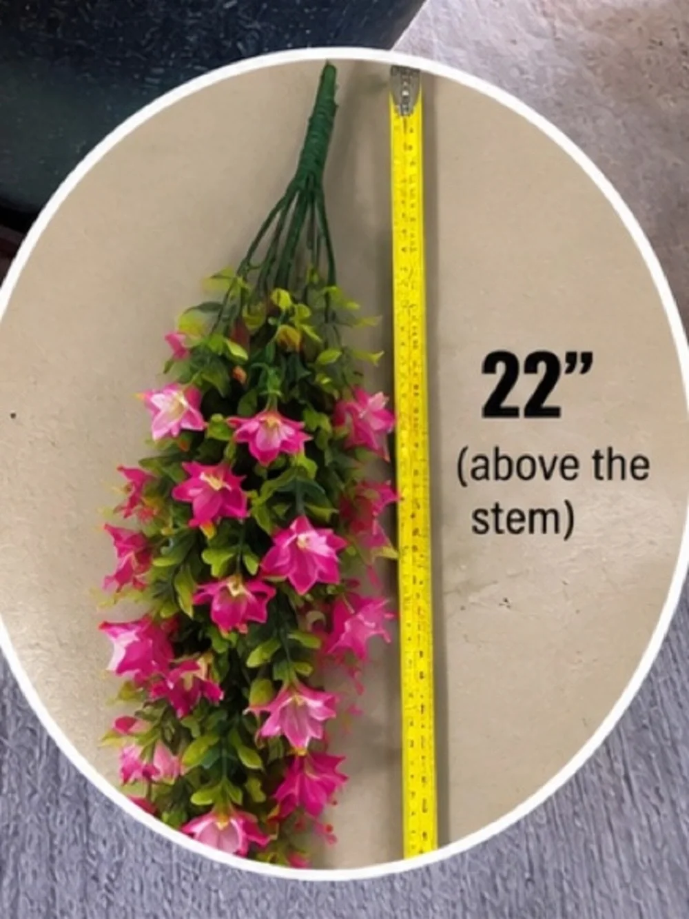 Source Unknown Pink Cascading Faux Floral Stem